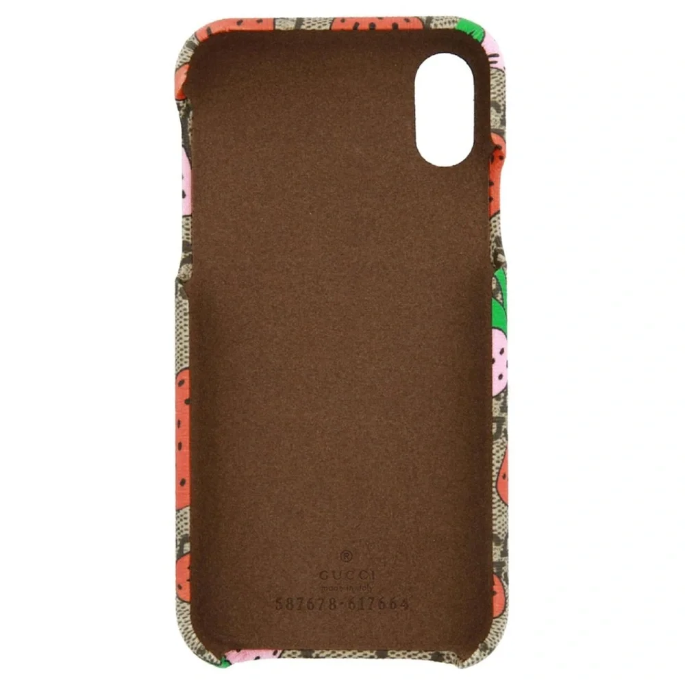 Authentic Gucci GG Limited Edition Strawberry Supreme Iphone X/XS Phone Case,NEW